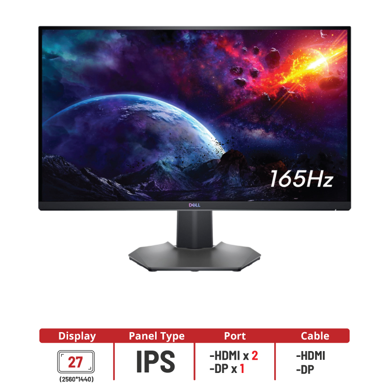 ซื้อ Dell Monitor Gaming 27'' รุ่น S2721DGF IPS 2K 165Hz | Topvalue